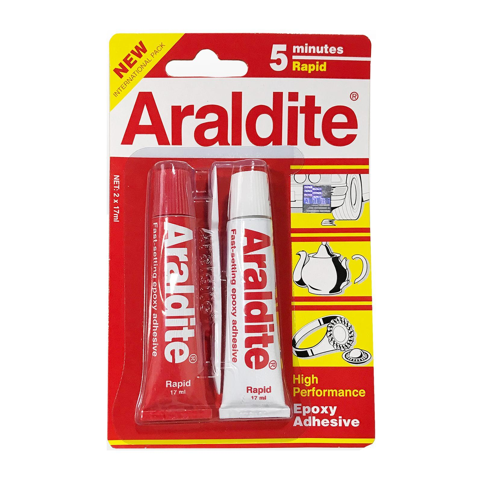 ARALDITE 5-MINUTES Rapid Epoxy Adhesive Glue 2 X 15ML Pack